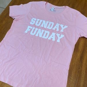 HG Apparel Sunday Funday T-Shirt XXL Womens Funny Weekend Party Brunch Shirt NWT
